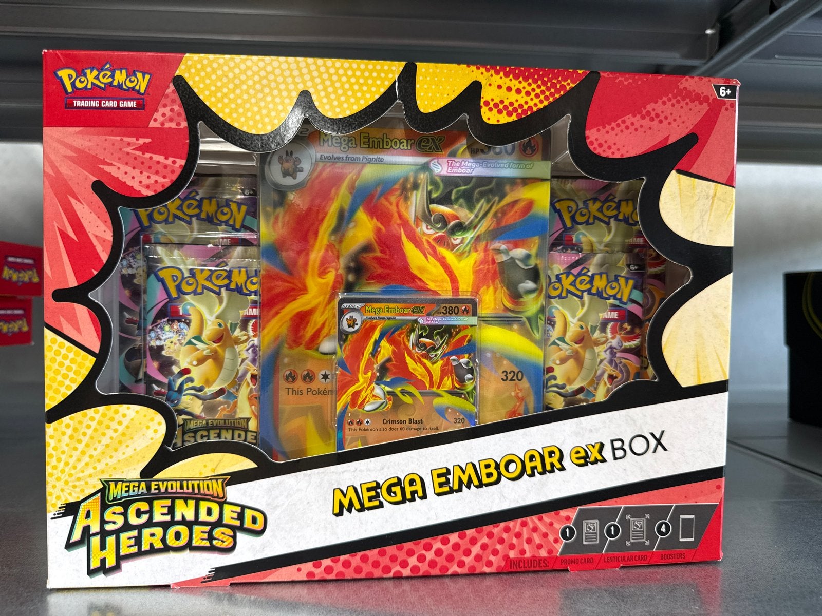 Pokémon Mega Emboar EX Box - Ascended Heroes, Ophalen of Verzenden, Nieuw, Overige typen