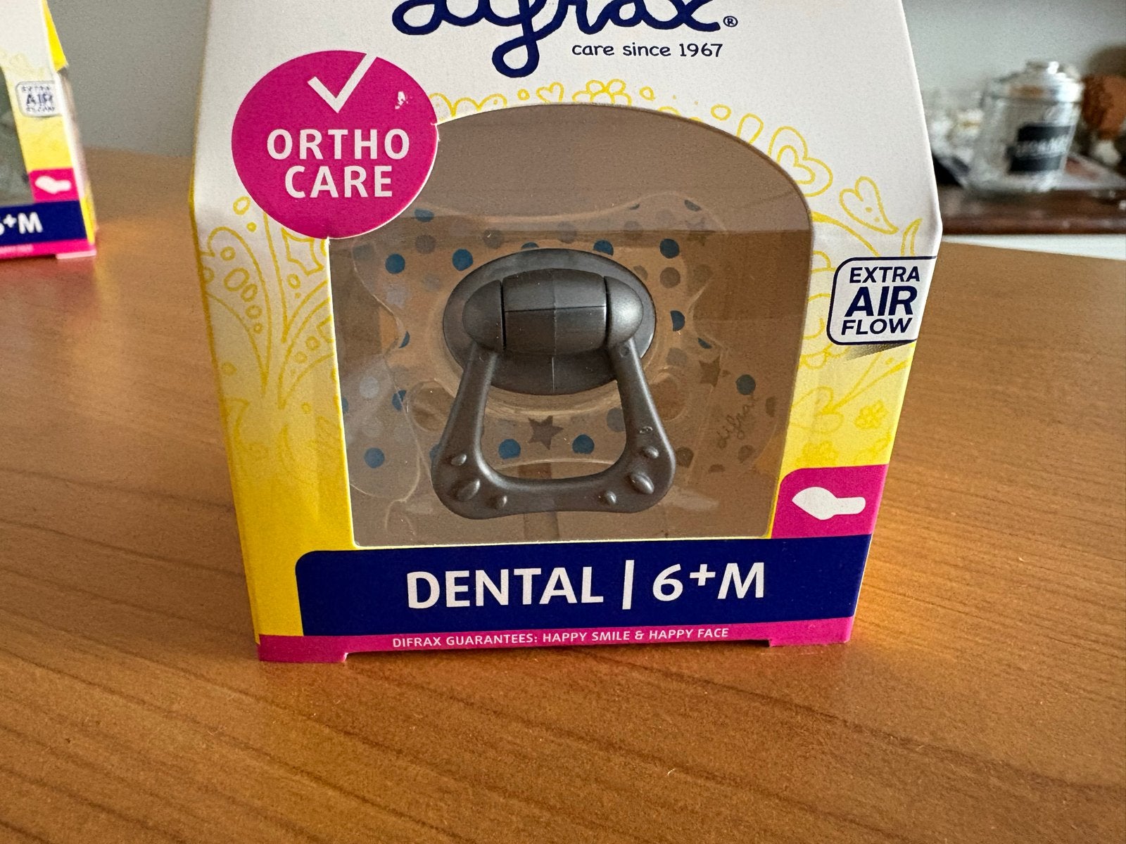 Difrax Dental Fopspeen 6+ maanden - Ortho Care, Ophalen of Verzenden, Nieuw