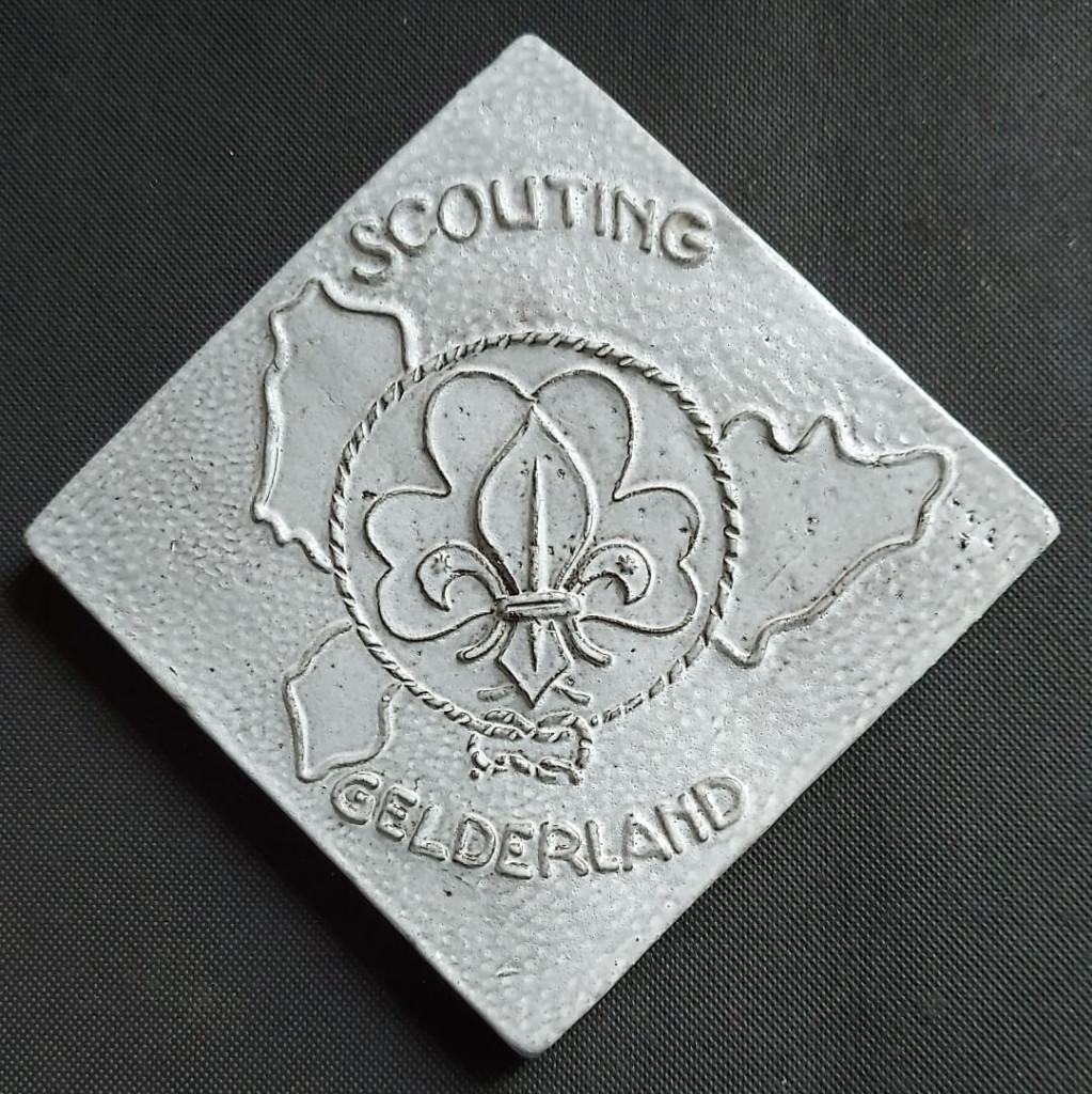Scouting tegel SCOUTING GELDERLAND, Verzamelen, Scouting, Ophalen of Verzenden, Zo goed als nieuw, Overige typen