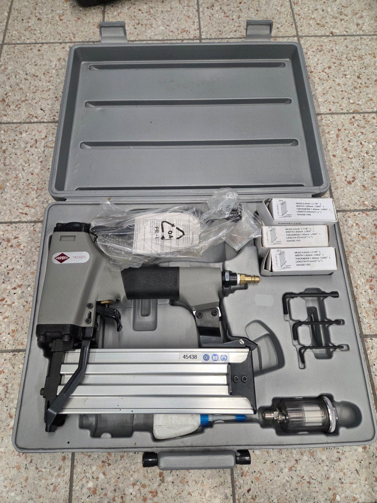 AIRPRESS Tacker in koffer, Ophalen of Verzenden, Nieuw, Tacker/nietmachine, Overige merken