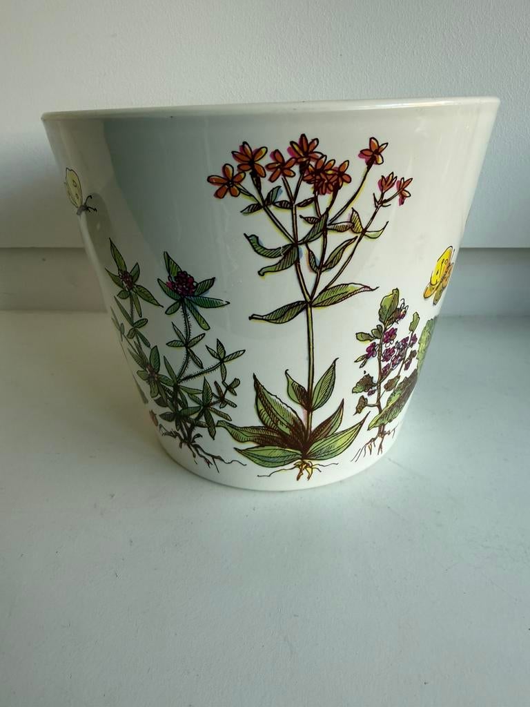 Emsa plastic bloempot West Germany, Kunststof, Rond, Ophalen of Verzenden, Zo goed als nieuw