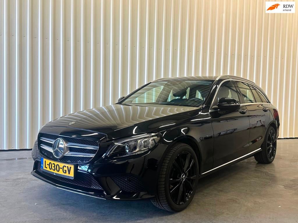 Mercedes-Benz C-klasse Estate 300 e Business Solution Sport, Achterwielaandrijving, Leder en Stof, Zwart, Plug-in hybride