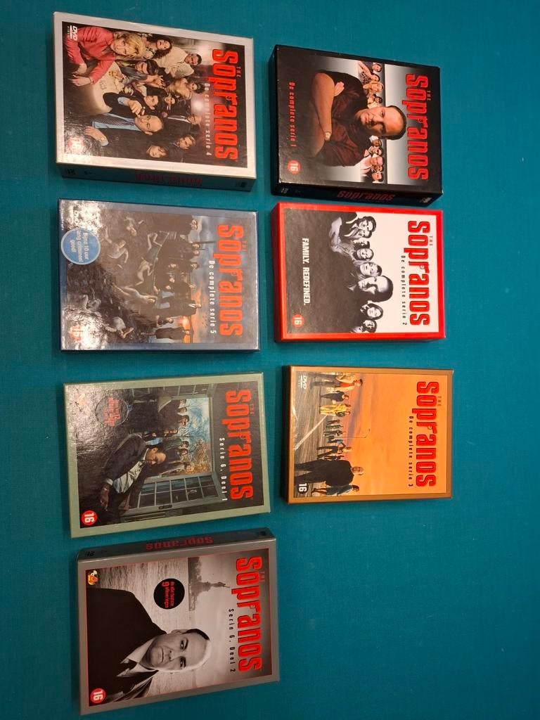Sopranos 7 DVD boxen seizoen 1 tm 6, Cd's en Dvd's, Ophalen of Verzenden, Zo goed als nieuw, Detective en Krimi