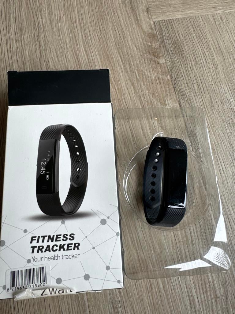 Veryfitpro Fitness Tracker Horloge Zwart fitbit, Ophalen of Verzenden, Zo goed als nieuw, Zwart