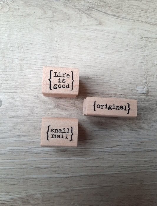 Catslife press stempels3x, Ophalen of Verzenden, Zo goed als nieuw, Houten stempel