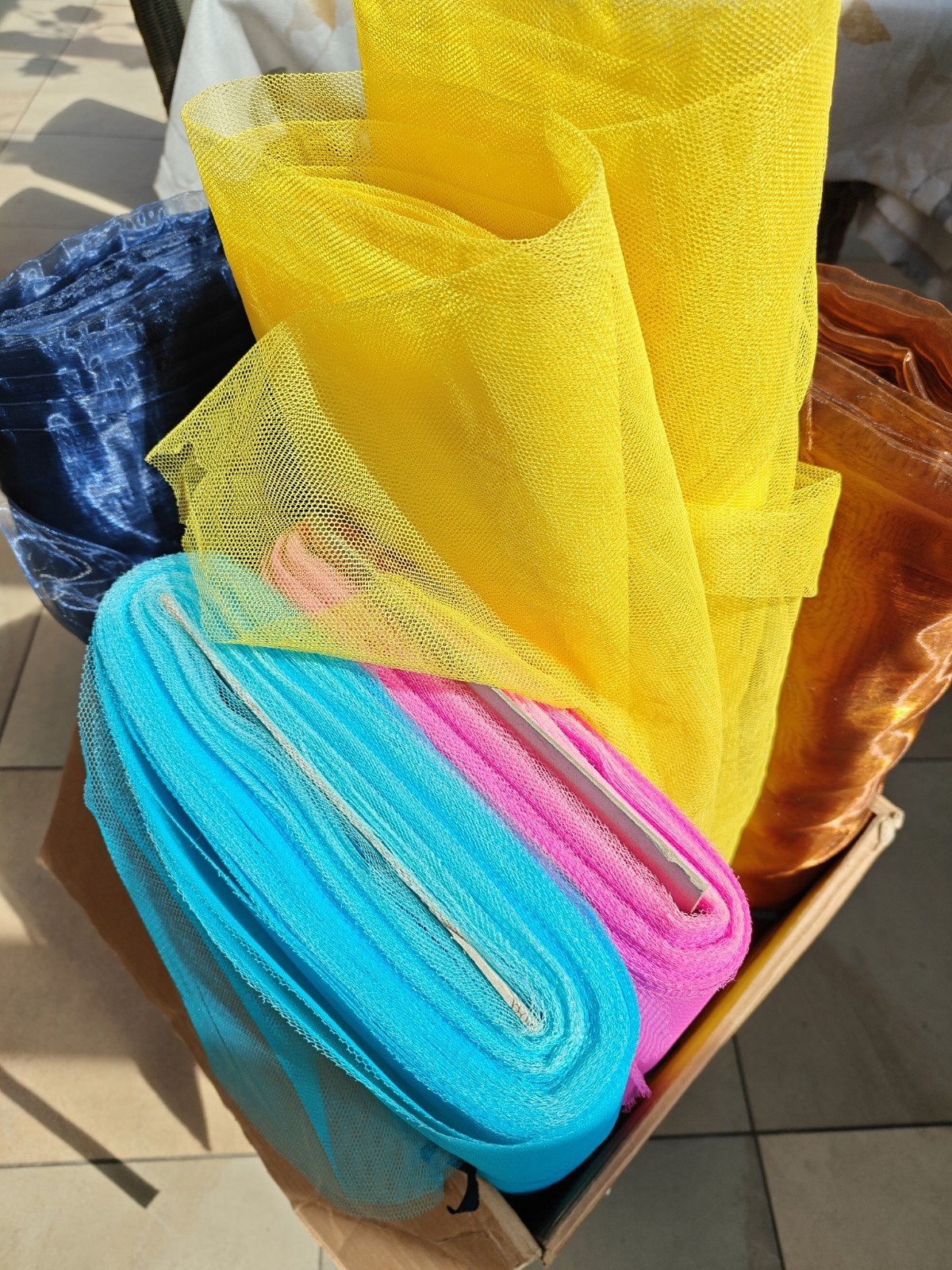 Tule en Organza Stoffen per meter in diverse kleuren, Ophalen of Verzenden