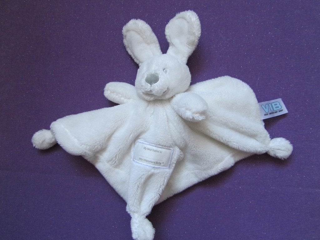 VIB VERY IMPORTANT BABY Knuffeldoekje KONIJN. WIT **Nieuw**, Ophalen of Verzenden, Met label, Wit, Konijn