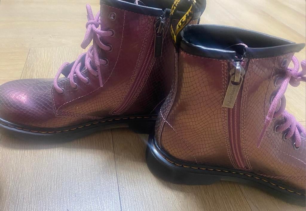 Dr. Martens 1460 Glitter Paars Maat 36, Kleding | Dames, Schoenen, Ophalen of Verzenden, Gedragen, Overige kleuren, Lage of Enkellaarzen