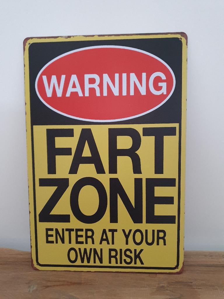 Tekstbord Warning Fard, *, *, Nieuw, Ophalen of Verzenden