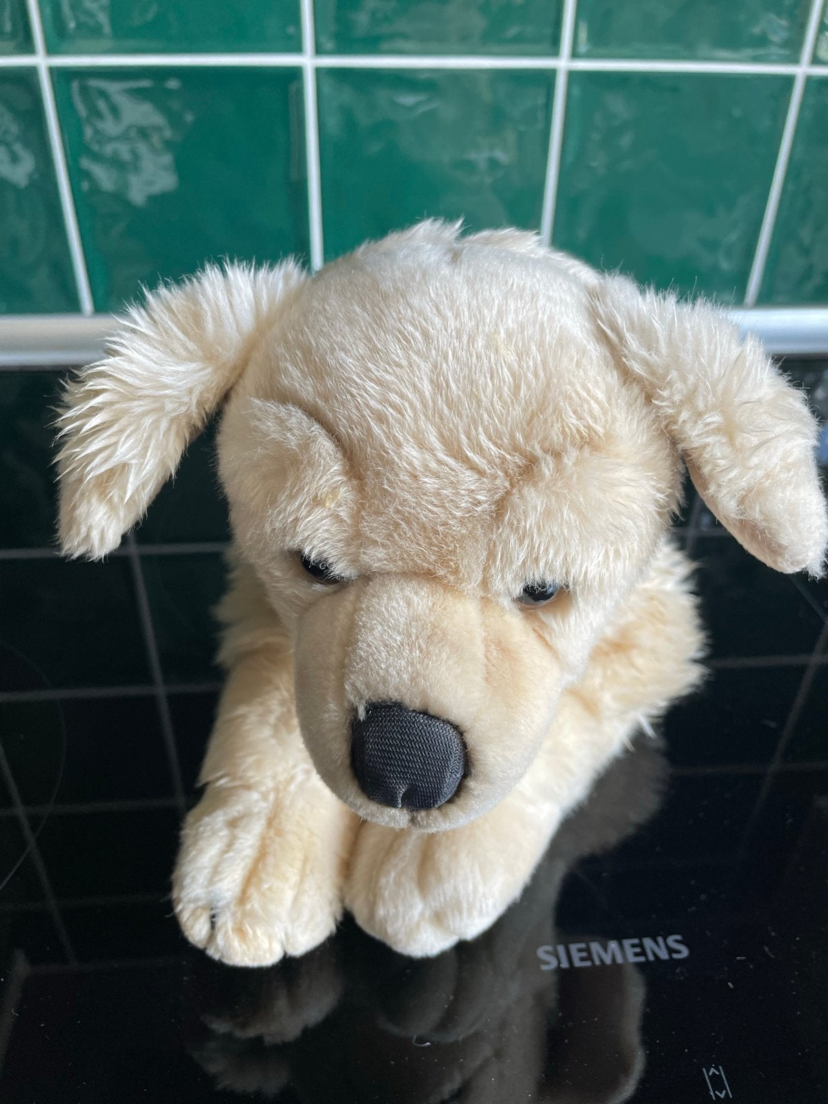 Schattige pluche Golden Retriever knuffel, Overige merken, Overige karakters, Zo goed als nieuw, Middelgroot (20 tot 80 cm)