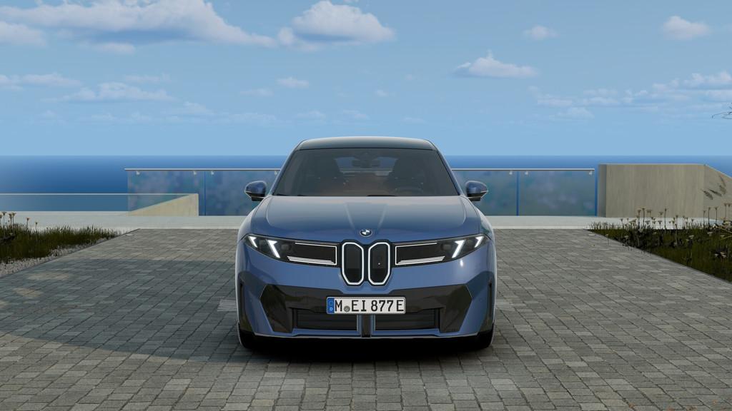 BMW iX3 40 eDrive M Sport / Panoramadak / Trekhaak / Parking, Automaat, Achterwielaandrijving, Zwart, Blauw