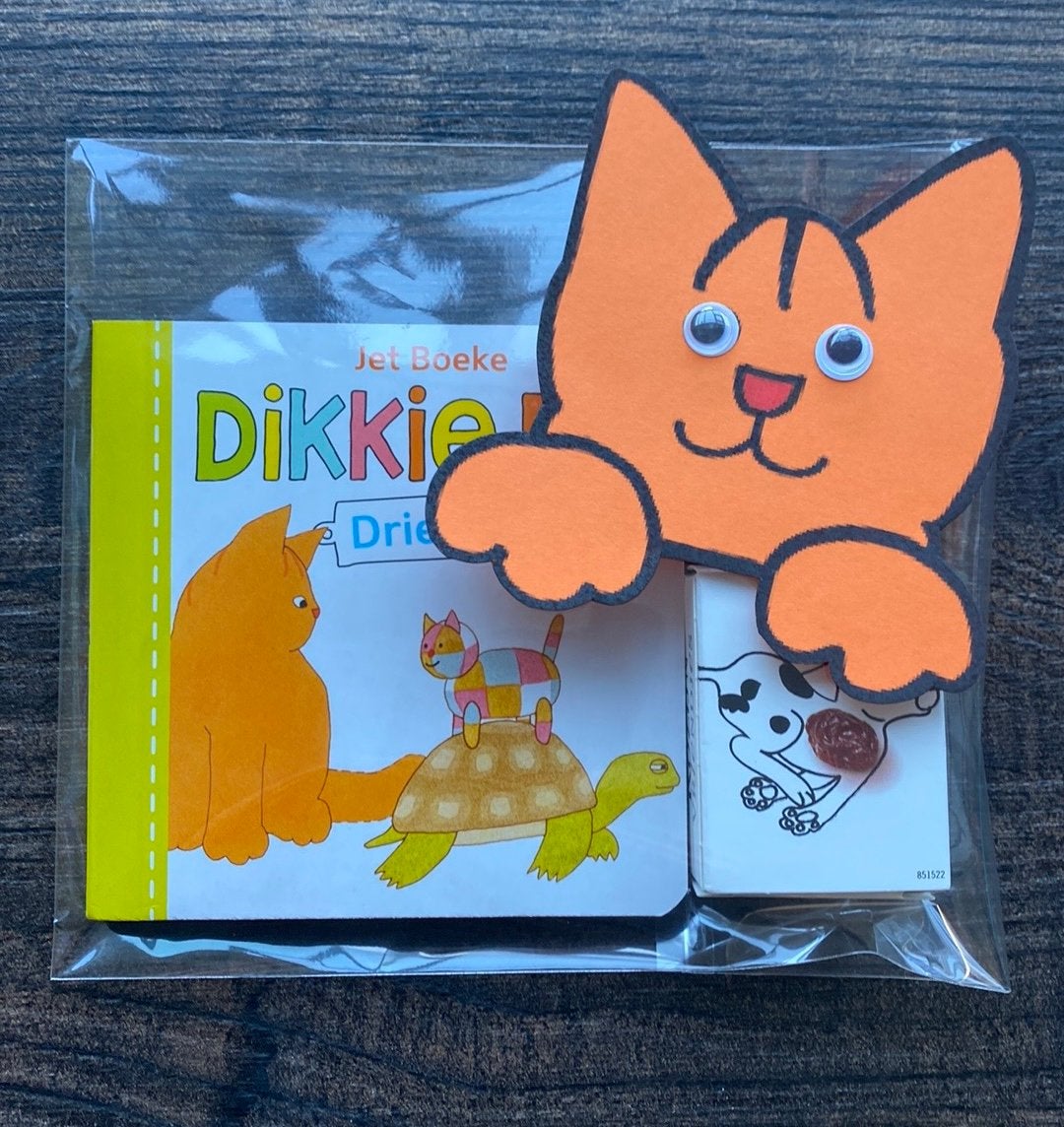 Leuke Dikkie Dik traktatie met uitdeelboekje, Hobby en Vrije tijd, Ophalen of Verzenden, Nieuw, Feestartikel, Verjaardag