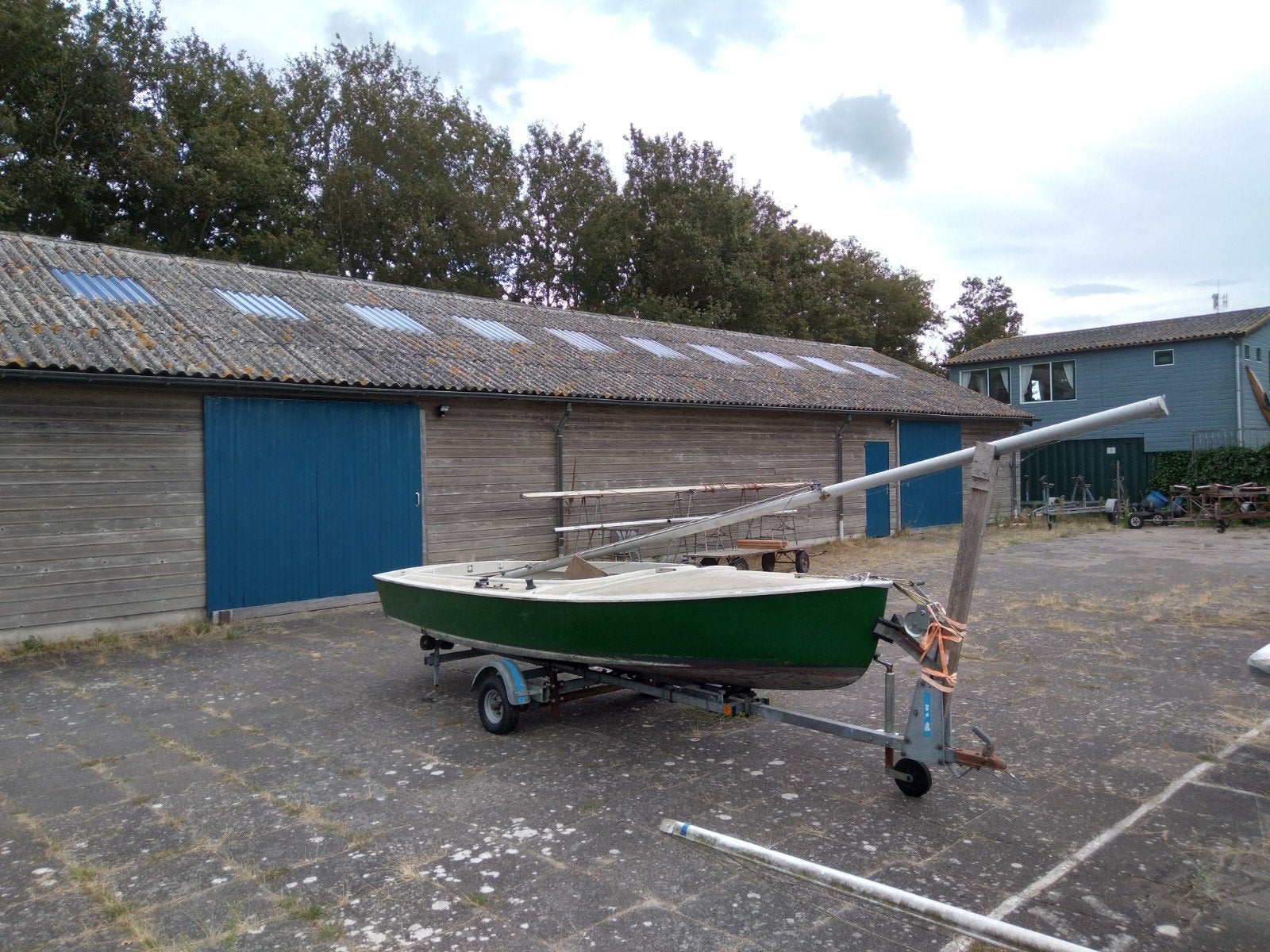 Volksboot met trailer, Gebruikt, Polyester, Overige merken, Volksboot