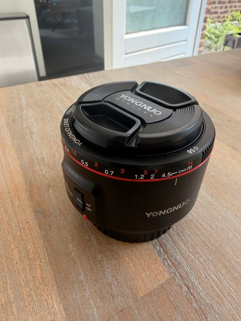 Yongnuo 50mm f/1.8 Prime Lens voor Canon, Ophalen, Zo goed als nieuw, Standaardlens