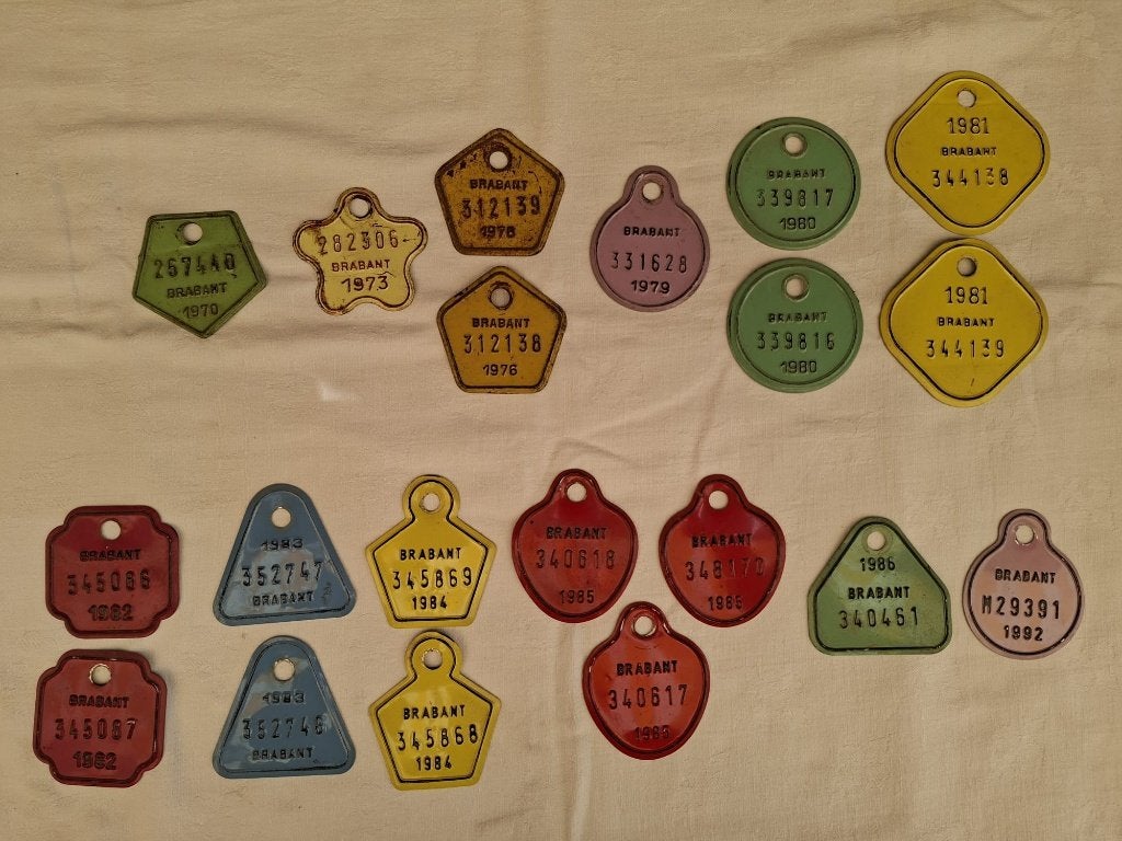 fietsplaten, Brabant, periode 1970 - 1990, Ophalen of Verzenden, Overige typen