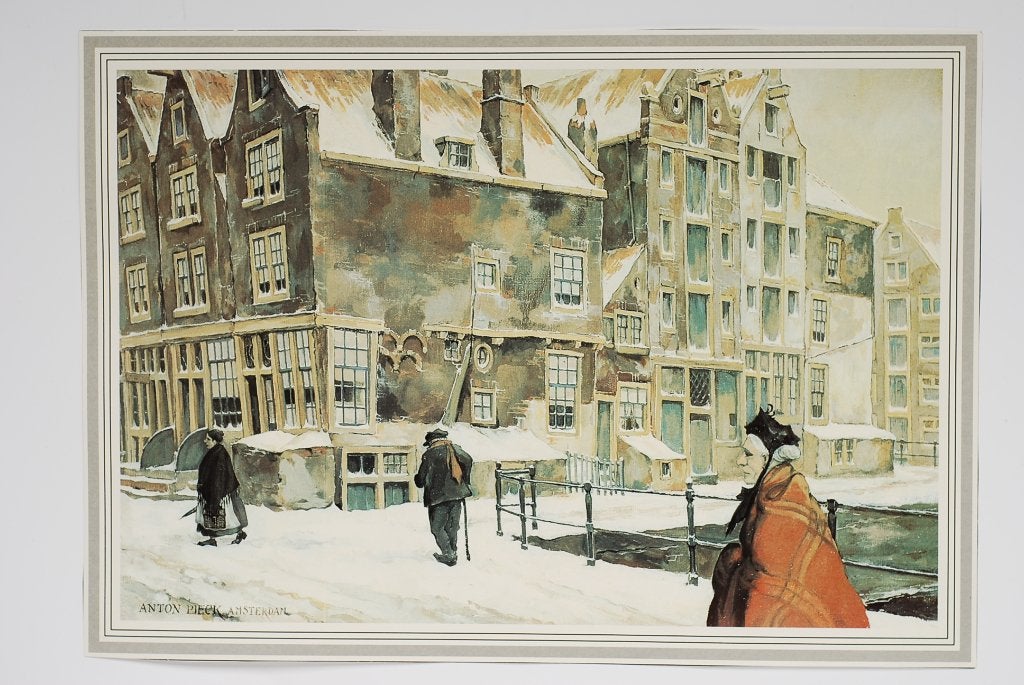 Kromboomsloot Amsterdam - Anton Pieck, Verzamelen, Verzenden, 1980 tot heden, Zo goed als nieuw, Prent