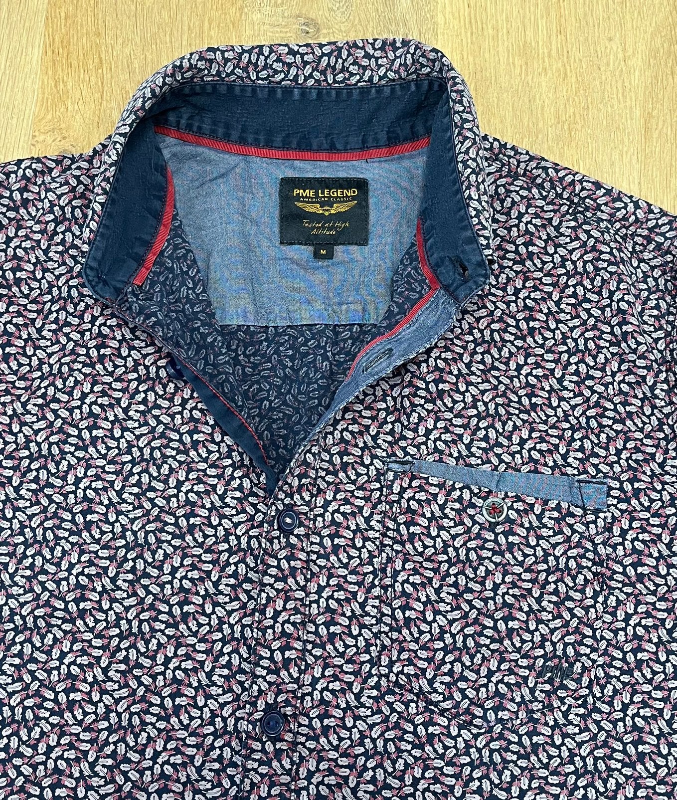 PME Legend overhemd met leuke print - Maat M, Ophalen of Verzenden, Zo goed als nieuw, Halswijdte 41/42 (L)