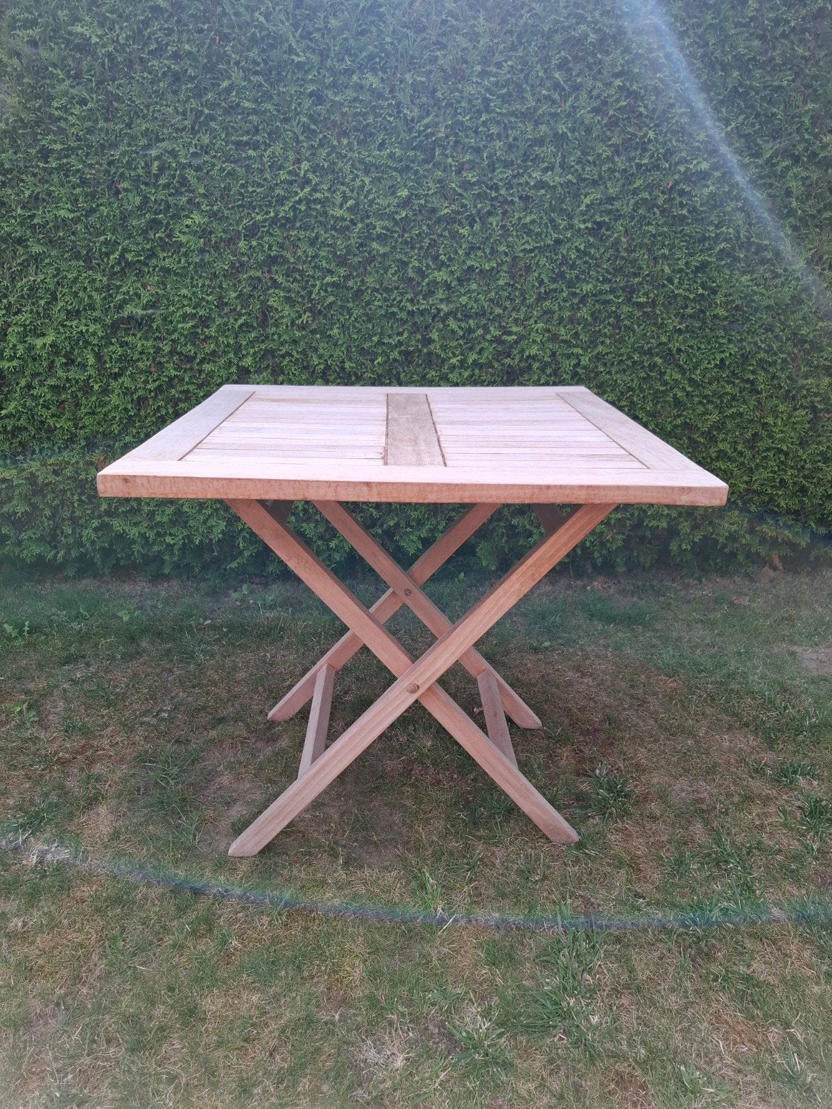 Mooie zga nieuwe houten tuintafel inklapbaar, Tuin en Terras, Tuintafels, Ophalen, Rechthoekig, Hout