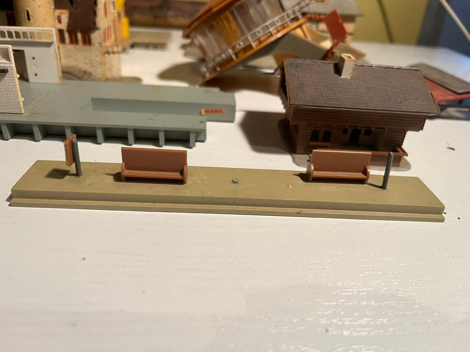 H0 Modelspoor Huisjes & Perrons (Faller / Kibri / Vollmer), Overige merken, Gebruikt, Gelijkstroom of Wisselstroom, Brug, Tunnel of Gebouw