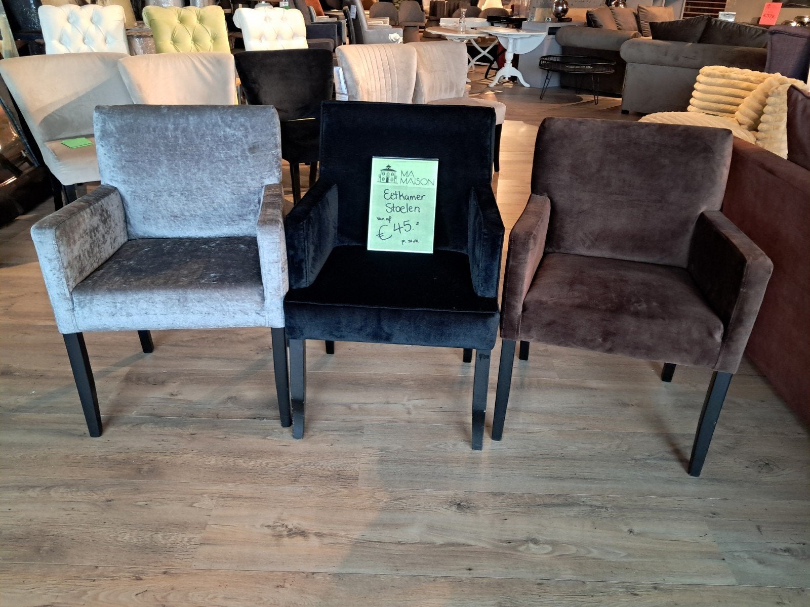 3 Eetkamerstoelen VOOR €30, Ophalen, Drie, Zo goed als nieuw, Stof