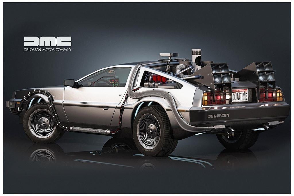 Delorean Back to the future Film Poster, Verzenden, Nieuw, Poster