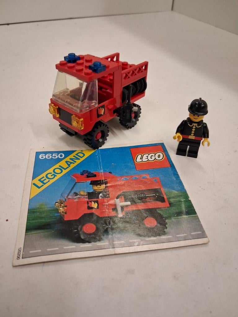 Lego 6650 brandweer bus, Compleet, Gebruikt, Lego, Ophalen of Verzenden