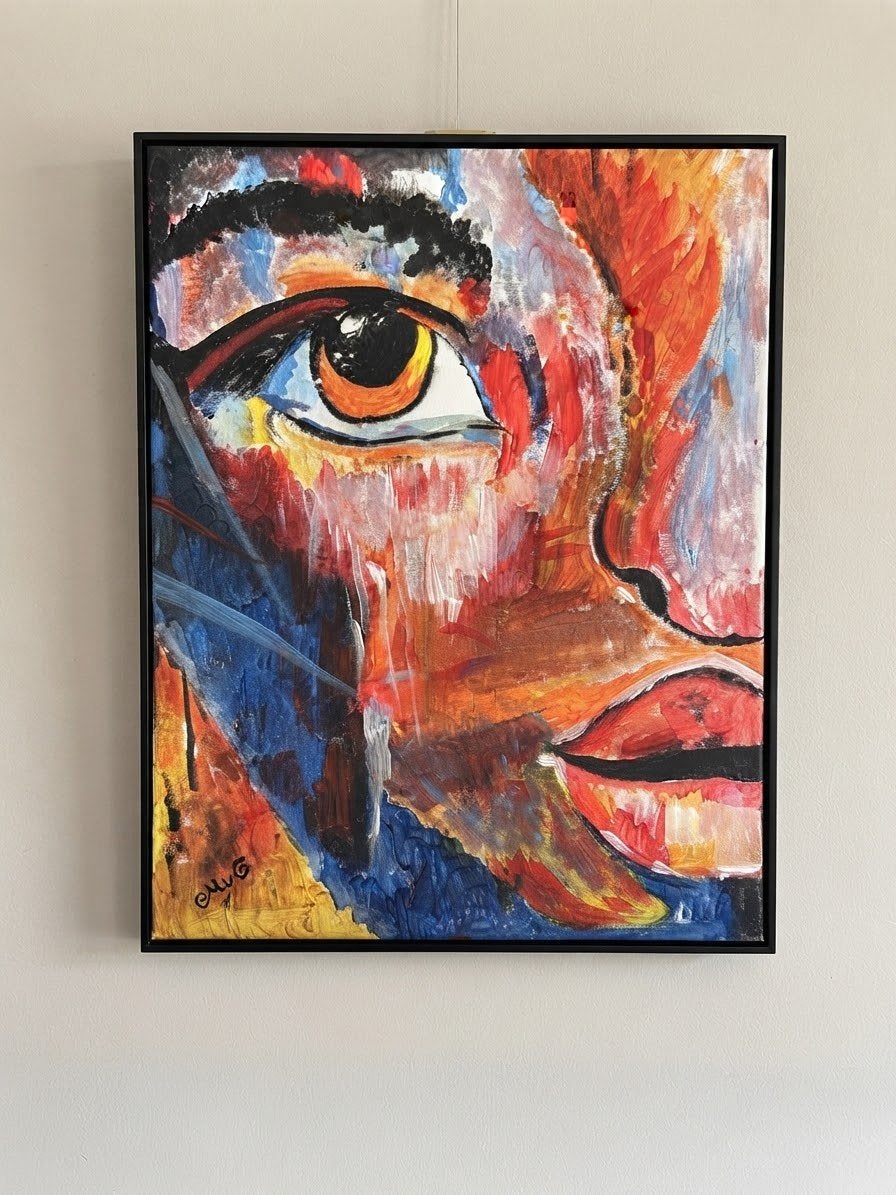 Handgeschilderd modern kunstwerk -  op canvas, Ophalen of Verzenden