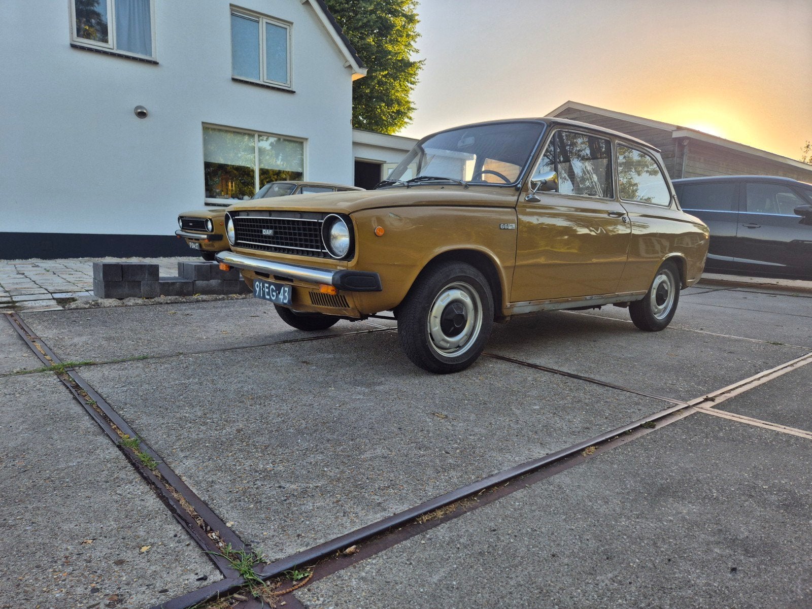 DAF 66 1.1 Super Luxe AUT 1974 Bruin, Auto's, Overige Auto's, Automaat, Zwart, 4 cilinders, Bruin