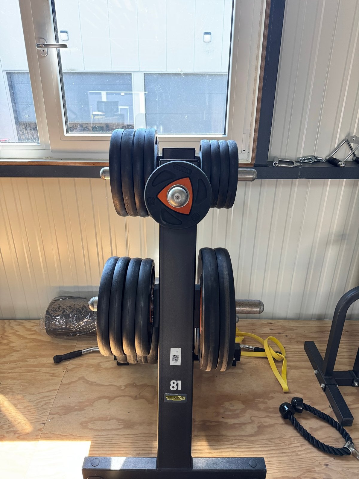 Technogym Gewichtenhouder / Weight Plate Stand, Ophalen of Verzenden, Gebruikt, Overige typen