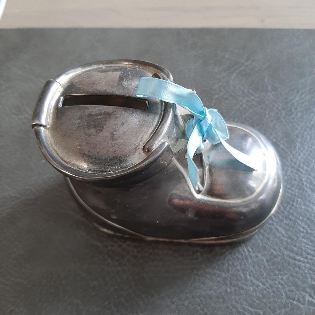 Spaarpot, zilver, schoen, Verzamelen, Spaarpotten, Ophalen of Verzenden, Nieuw, Dier