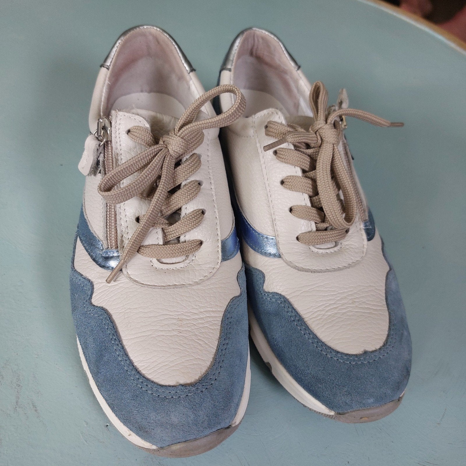 Sport/wandelschoen maat 41 lichtblauw/wit wijdte k, Sens/, Blauw, Nieuw, Ophalen of Verzenden