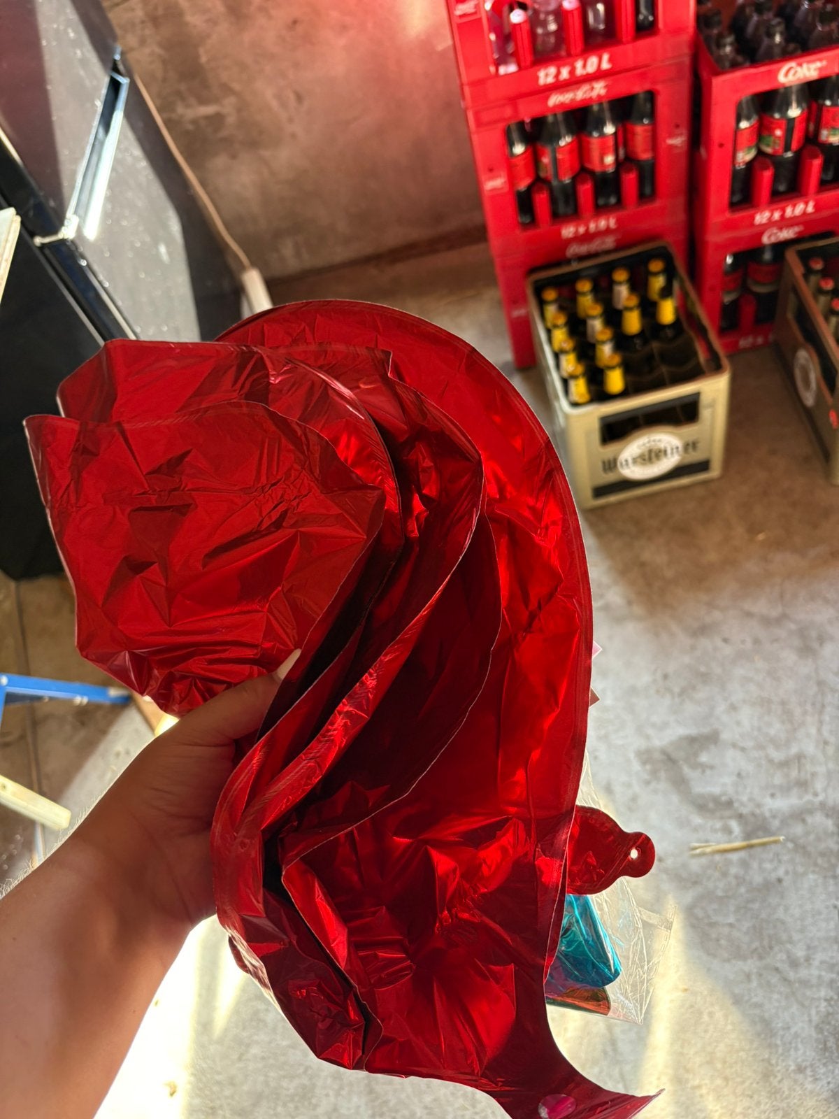 Heluim hart balonnen en helium tank, Ophalen, Zo goed als nieuw, Versiering, Geboorte of Huwelijk