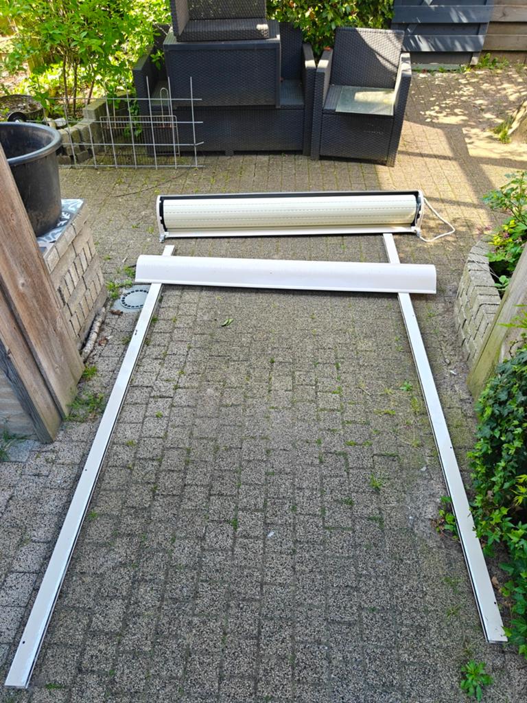 Elektrisch rolluik 160x225 cm - Gebruikt, Ophalen, Gebruikt, 200 cm of meer, Elektrische bediening