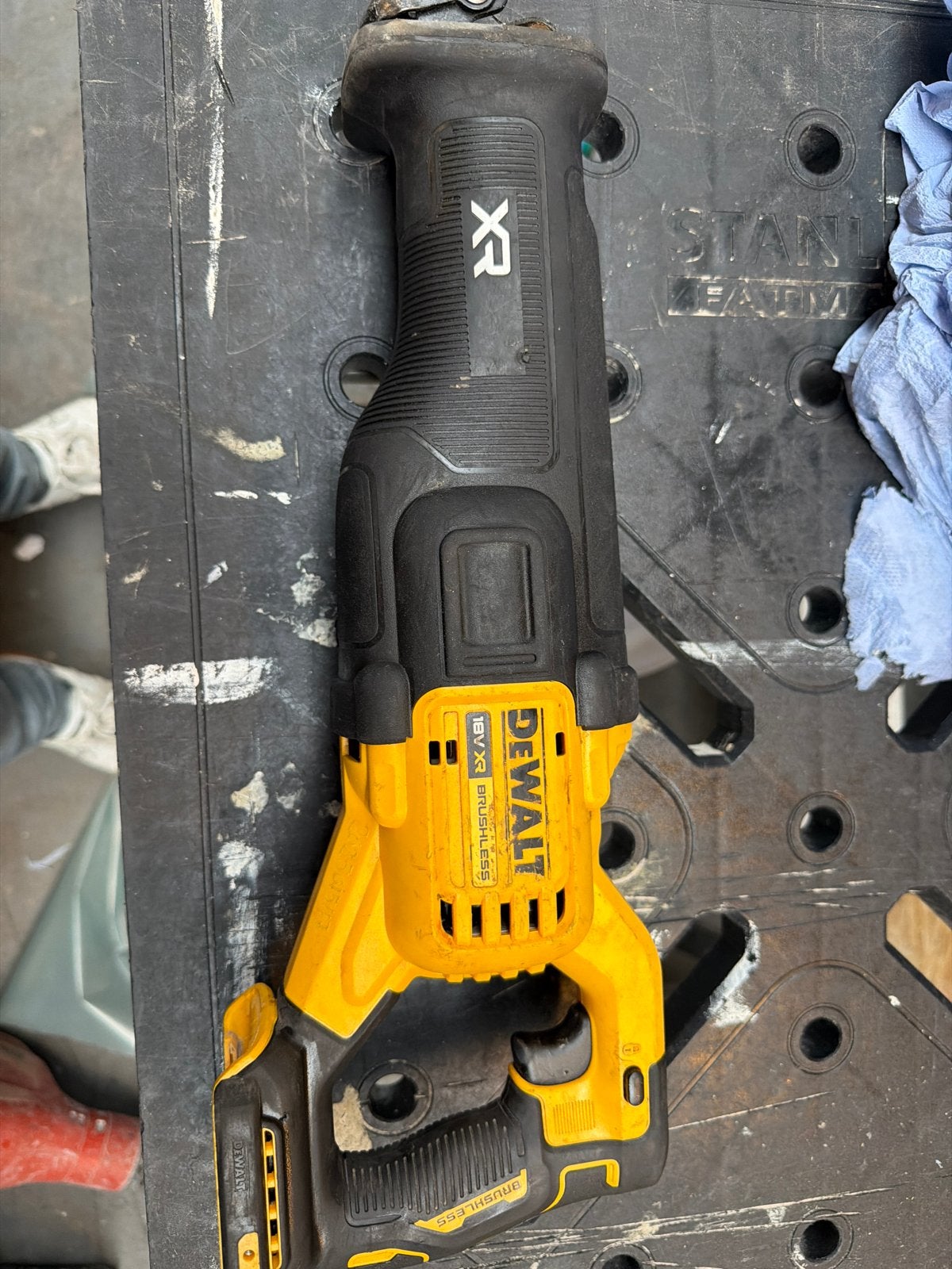 Dewalt Reciprozaag XR 18V Brushless, Ophalen of Verzenden, Gebruikt, Reciprozaag