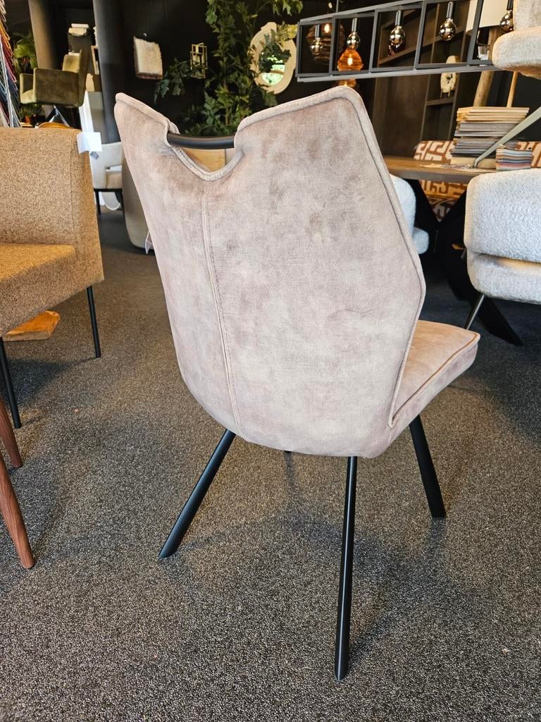 Stoel mabel zonder armleuning velours en handvat, Ophalen of Verzenden, Nieuw, Overige kleuren, Vijf, Zes of meer stoelen