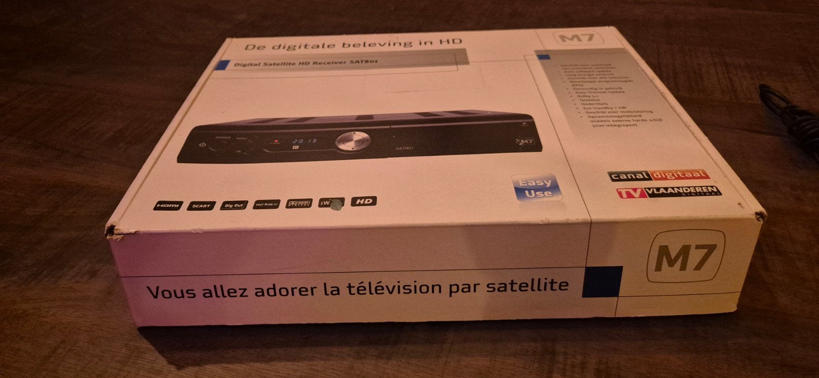 M7 SAT801 Digitale Satelliet HD Ontvanger, Ophalen of Verzenden, Zo goed als nieuw, (Schotel)antenne, Overige merken