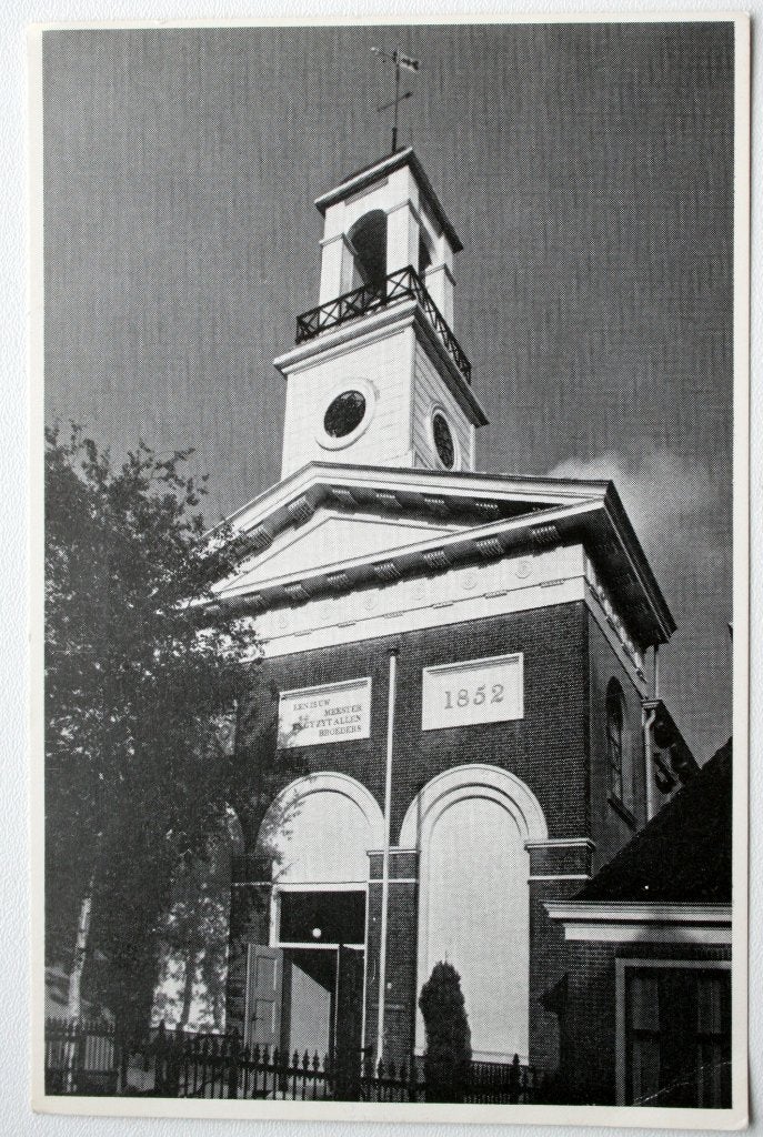 Dokkum, Kerk verenigde Doopsgezinde en Rem. gemeente, Ophalen of Verzenden, 1960 tot 1980, Gelopen, Friesland