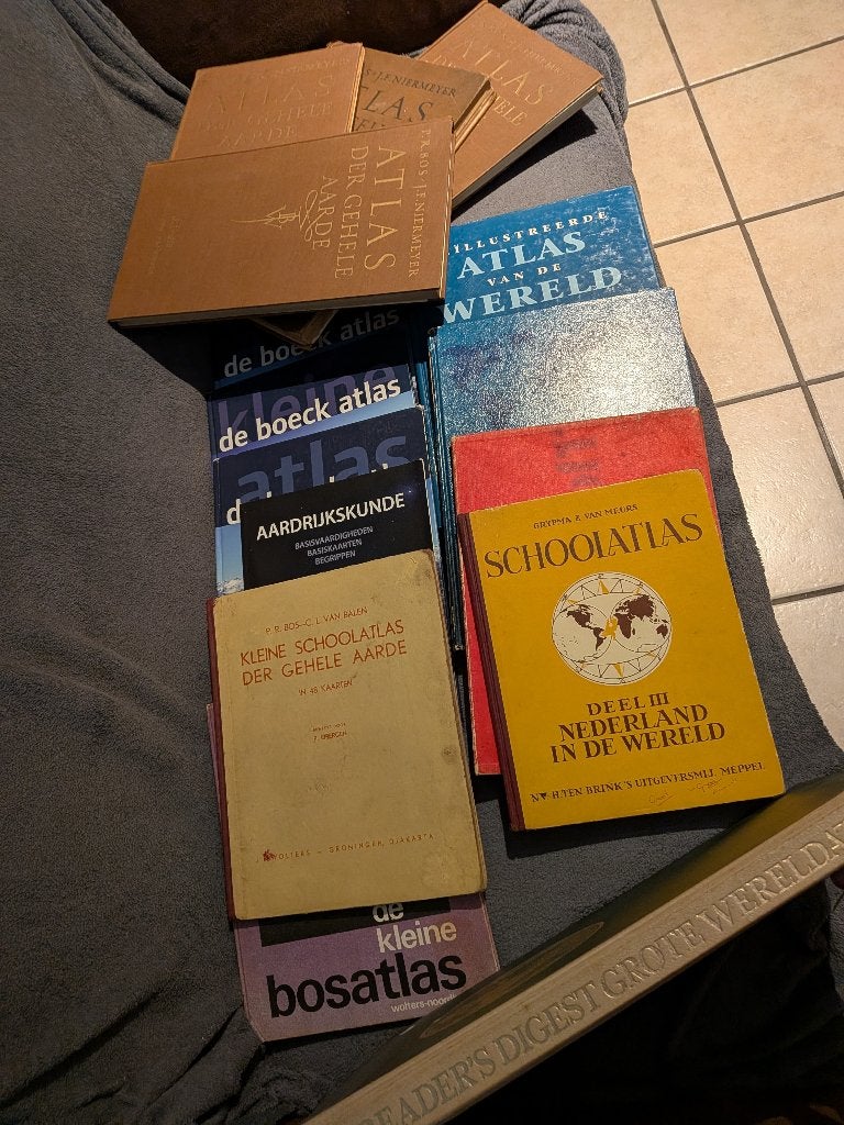 Antieke atlas jaren 50 tot nu, Ophalen of Verzenden