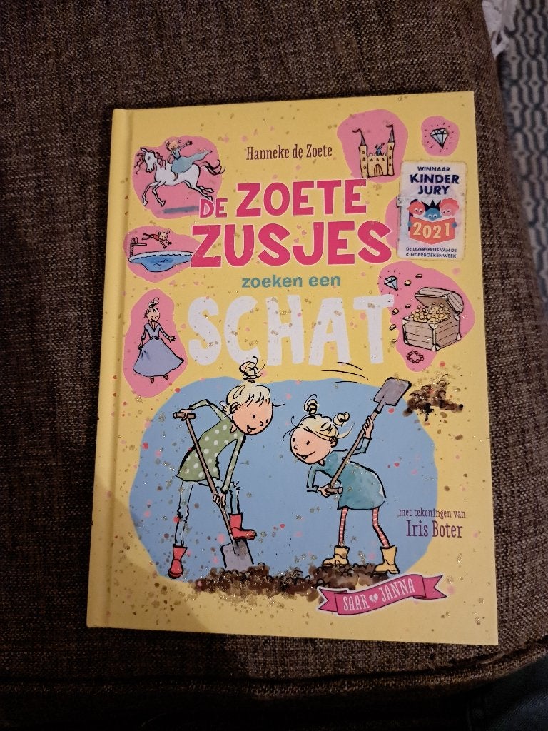 De zoete zusjes zoeken een schat boek, Ophalen of Verzenden, Zo goed als nieuw, Hanneke de Zoete, Fictie algemeen