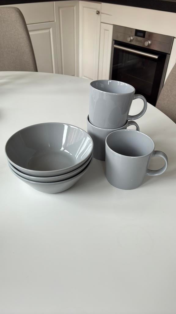 Iittala Teema Servies - Kopjes, Kommen, Keramiek, Ophalen of Verzenden, Zo goed als nieuw, Effen