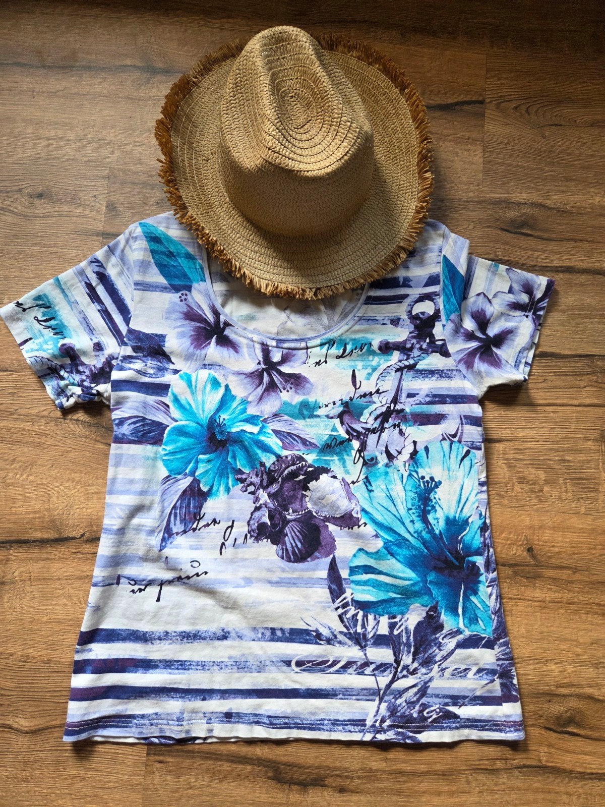 dames shirt, Ophalen of Verzenden, Zo goed als nieuw, Maat 46/48 (XL) of groter, Korte mouw