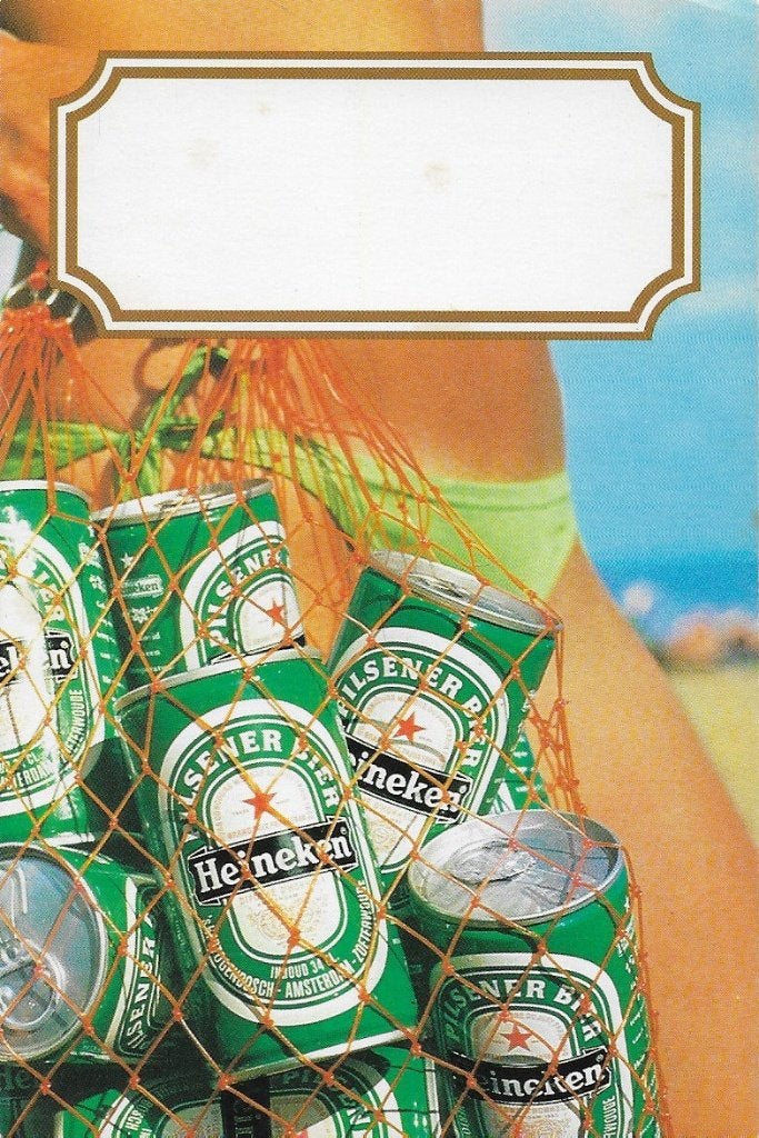 Heineken pilsener Reclame Ongelopen Ansichtkaart ( 4493), Ophalen of Verzenden, 1980 tot heden, Ongelopen