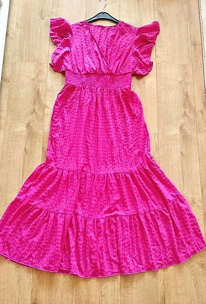 SUPER MOOIE lange roze gypsy jurk!! (NIEUW!), Kleding | Dames, Jurken, Maat 38/40 (M), Nieuw, Ophalen of Verzenden, Roze