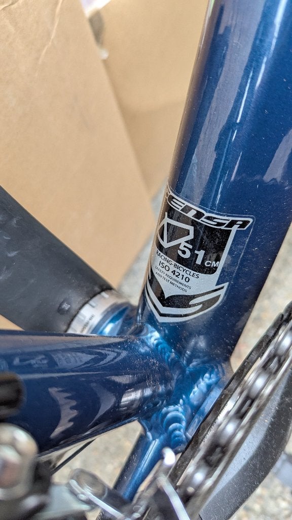 Fiets Sensa Veneto 105 – maat 51cm – bijna nieuw – €850, Sport en Fitness, Ophalen, Zo goed als nieuw, Overige typen