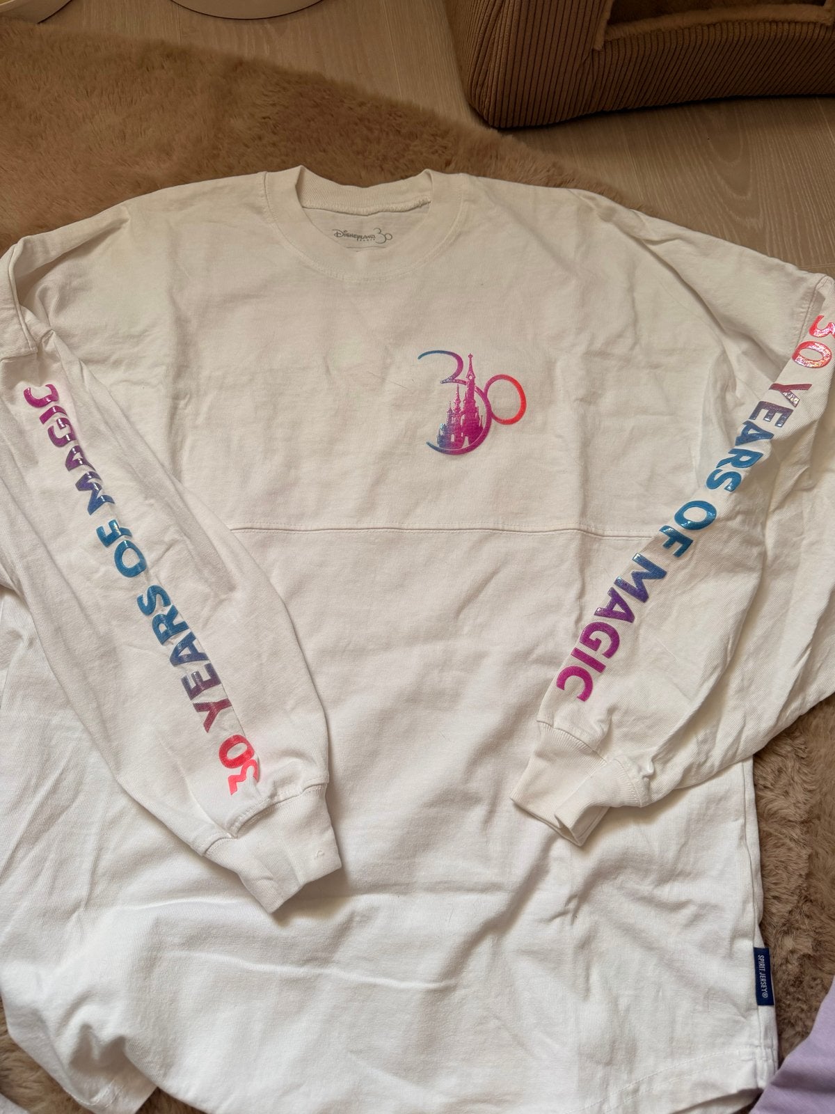 Disneyland Paris 30 jaar Spirit Jersey Maat S, Wit, Ophalen of Verzenden, Zo goed als nieuw, Lange mouw
