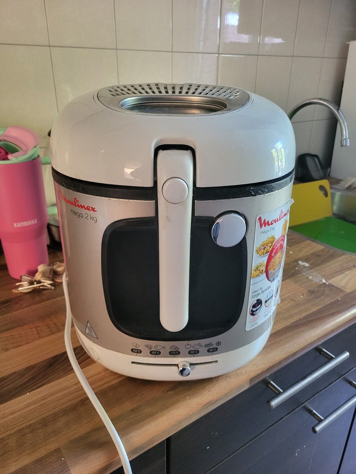 Moulinex Mega 2 kg Friteuse - Gebruikt, Witgoed en Apparatuur, Ophalen of Verzenden, Zo goed als nieuw
