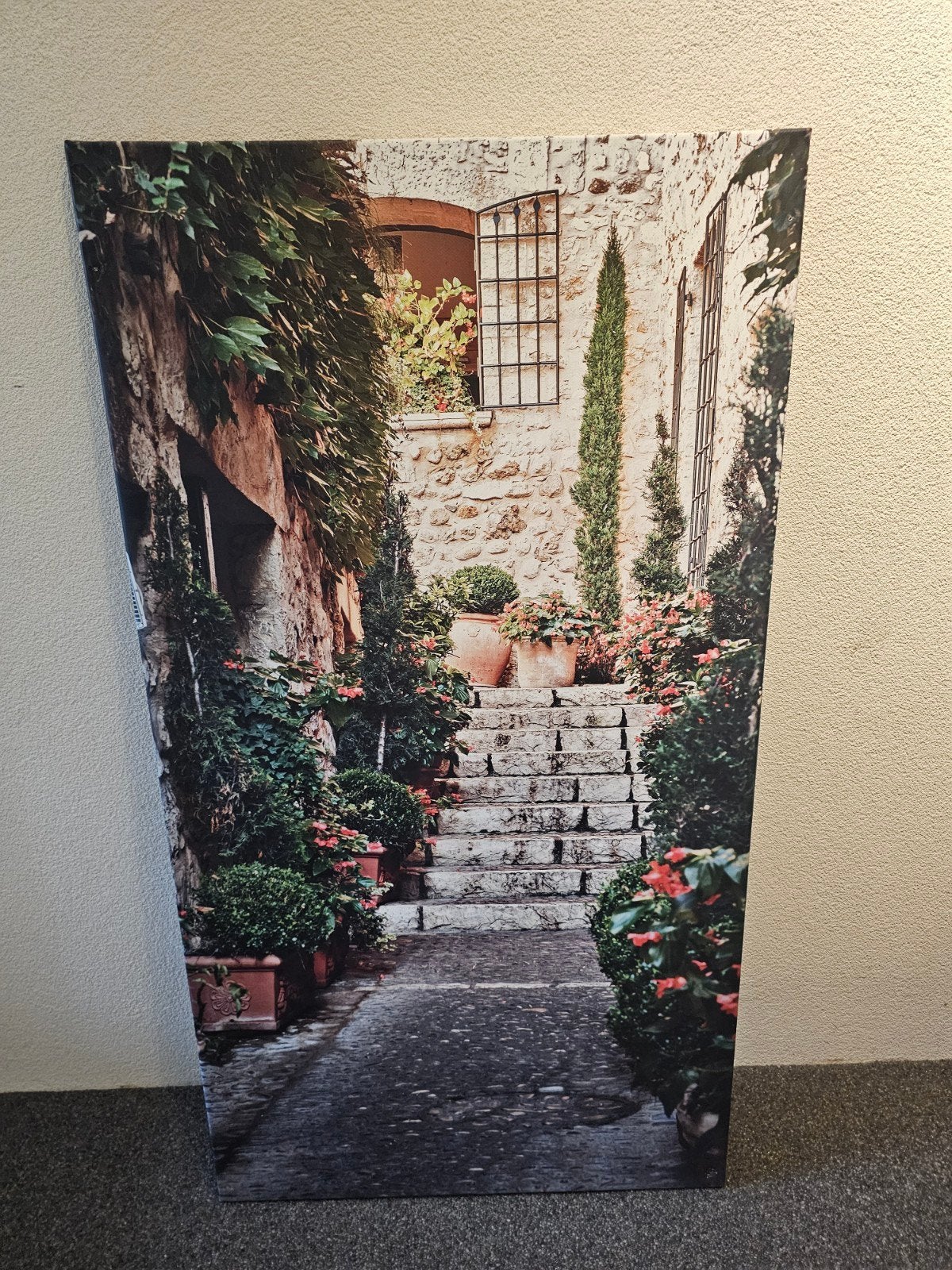 Schilderij voor in de tuin - Mediterrane sfeer, Ophalen of Verzenden