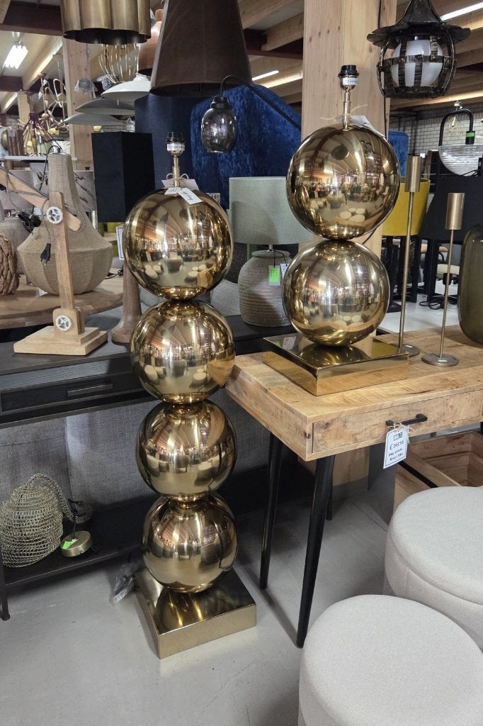 Chique vloerlamp lampvoet LOVIS licht goud Light & Living, Ophalen, Nieuw, E27 (groot), Metaal