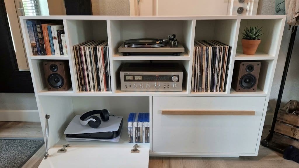 Nieuwe LP-kast - Uniek schoolproject, Huis en Inrichting, Met deur(en), 100 tot 150 cm, 100 tot 150 cm, Nieuw