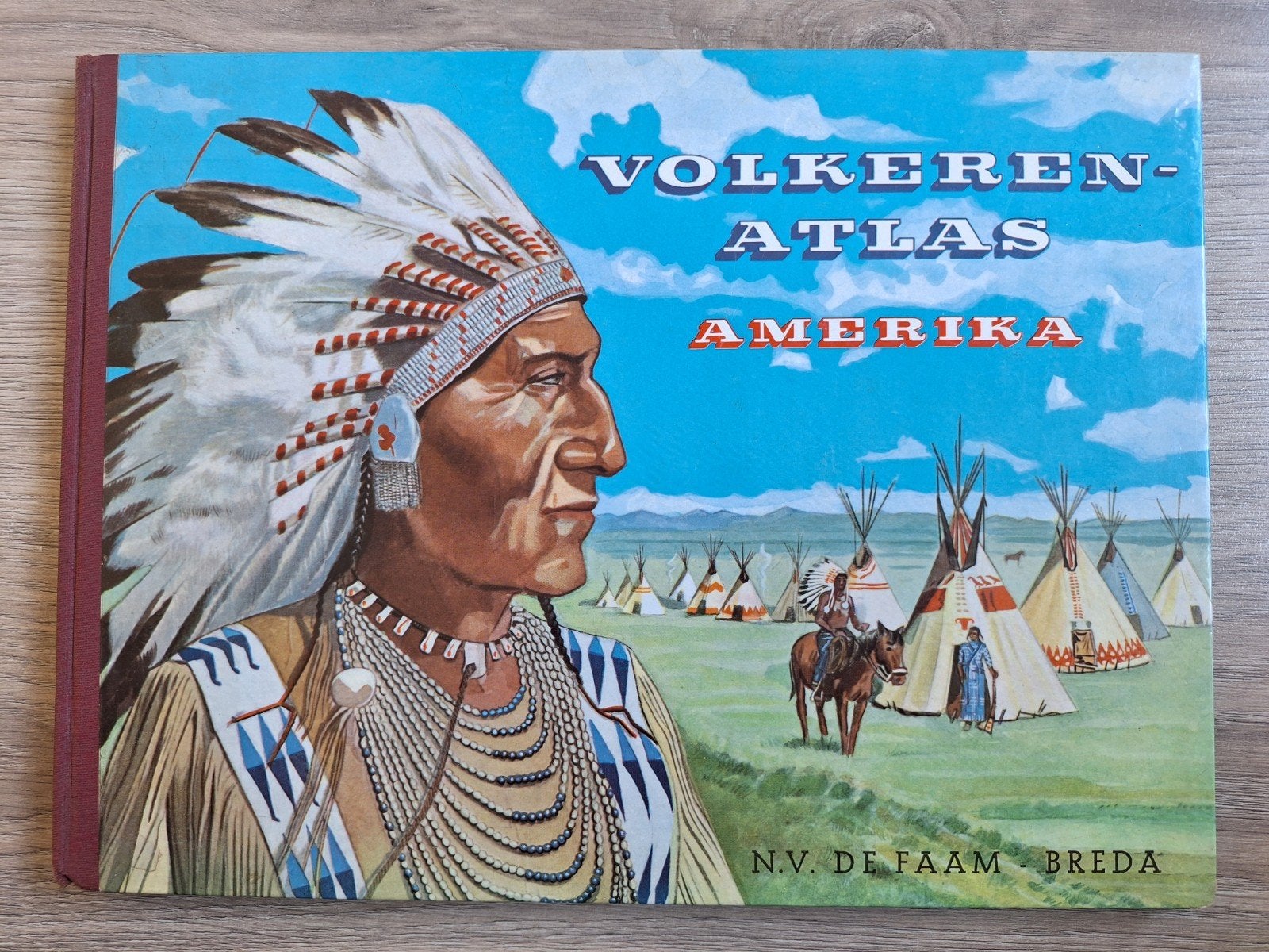 Volkerenatlas Amerika - N.V. De Faam, Ophalen of Verzenden, Gelezen